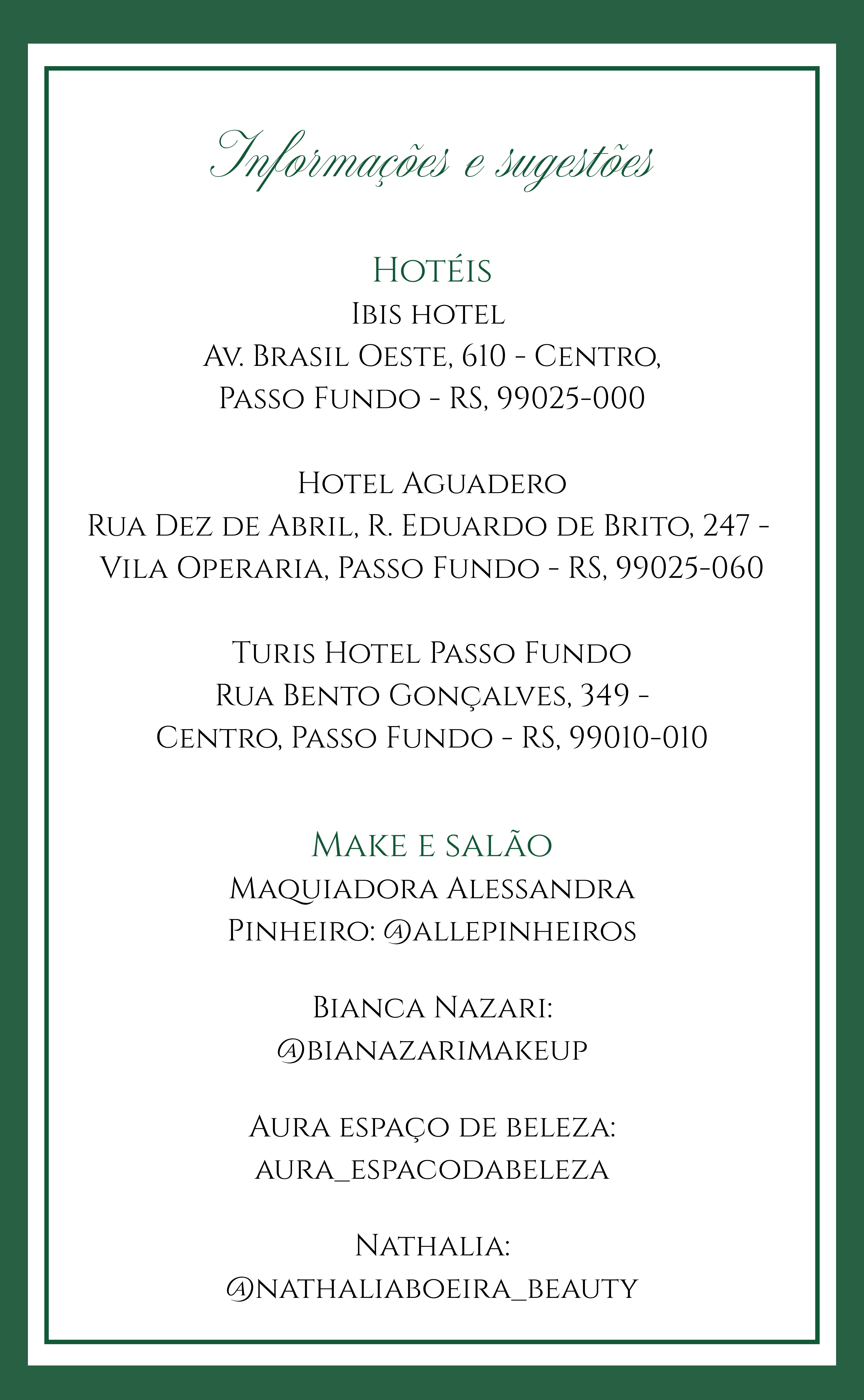 Informações