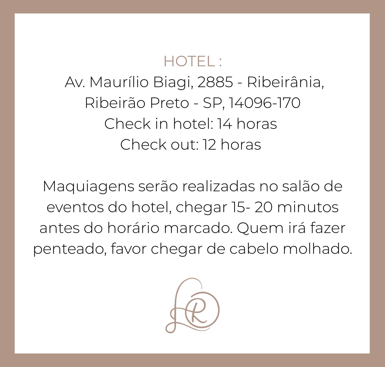 Informações importantes