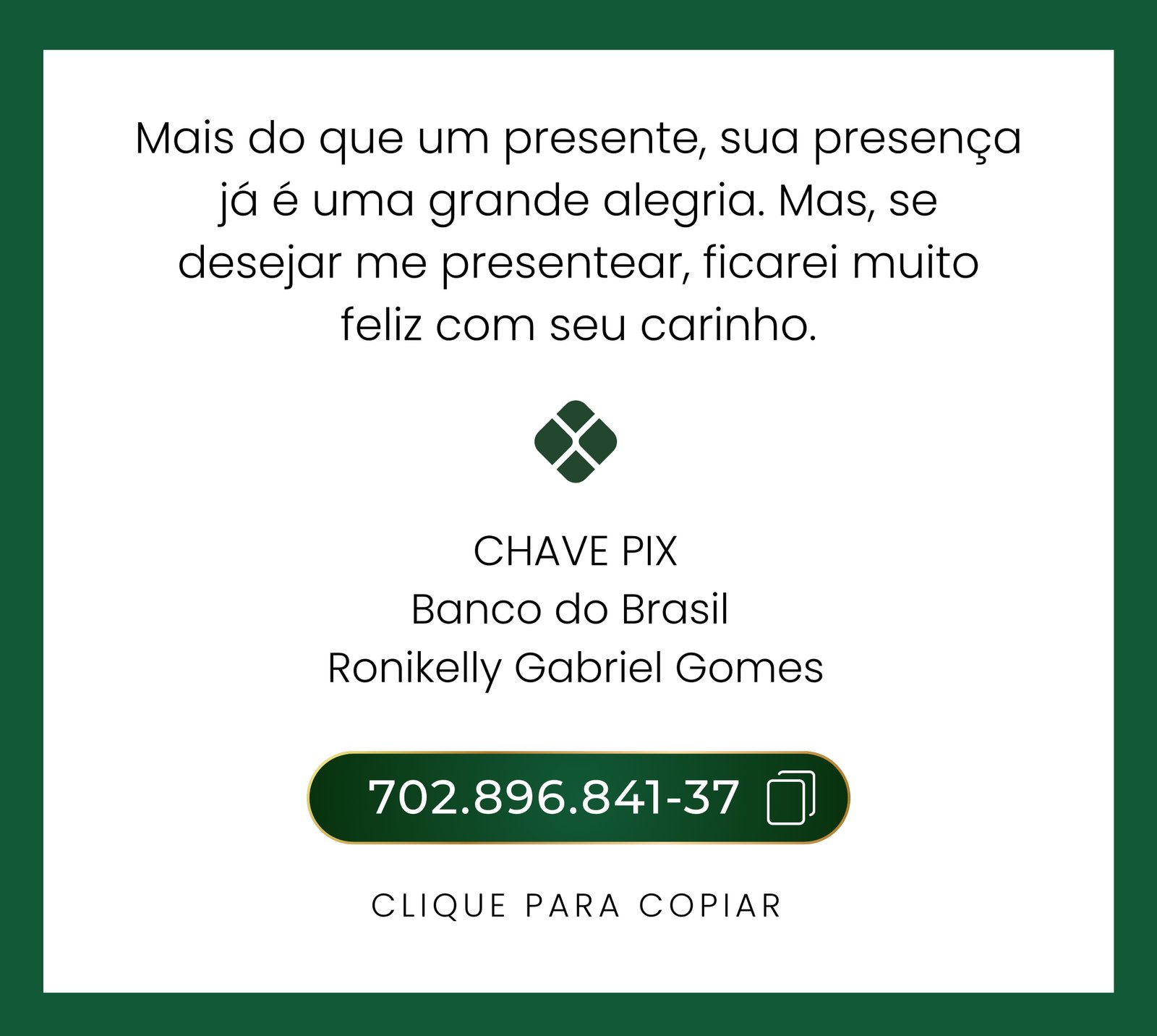 Sugestão de presente