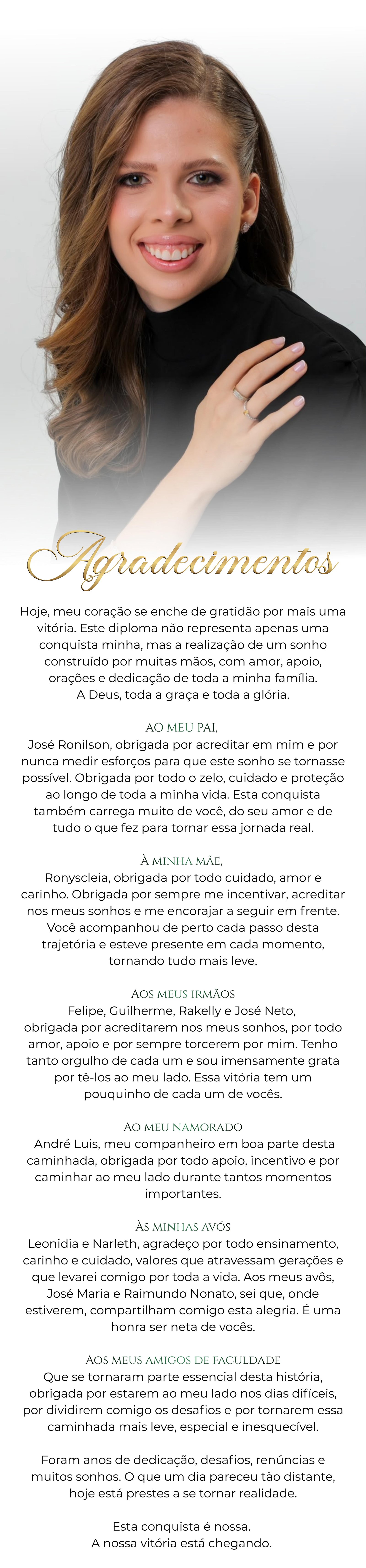 Convite de formatura Ronikelly - Parte 2