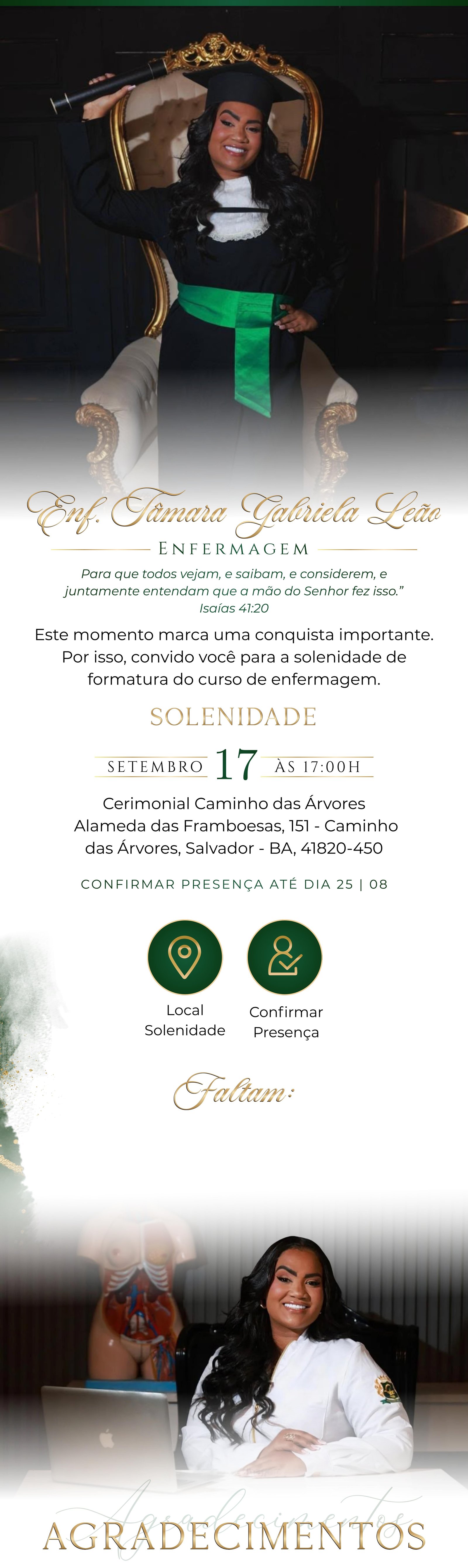 Convite de formatura