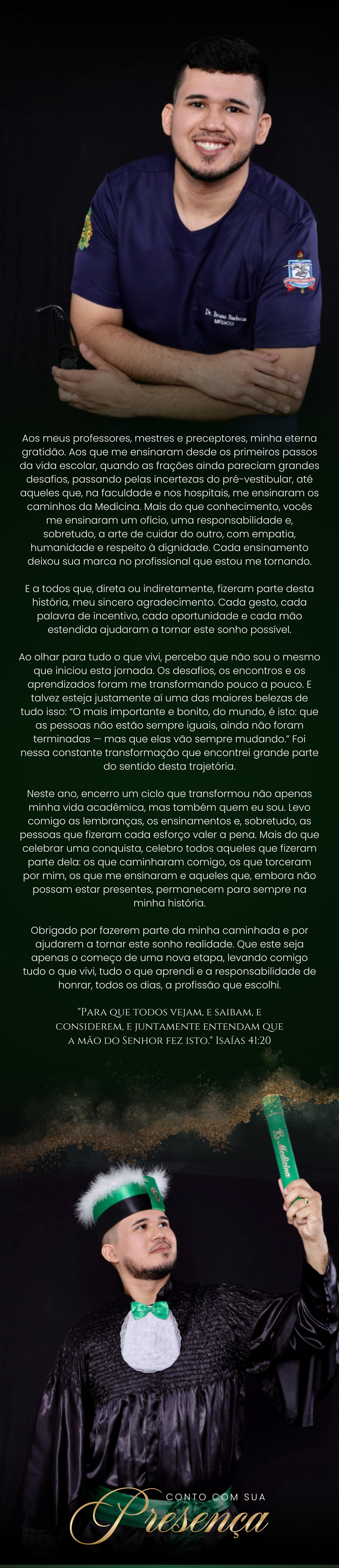 Convite de formatura - parte final