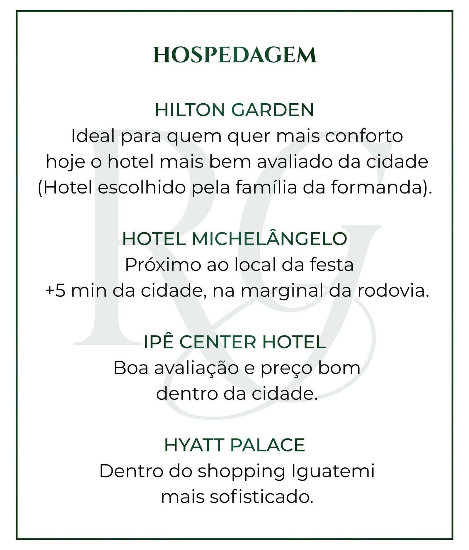 Informações importantes