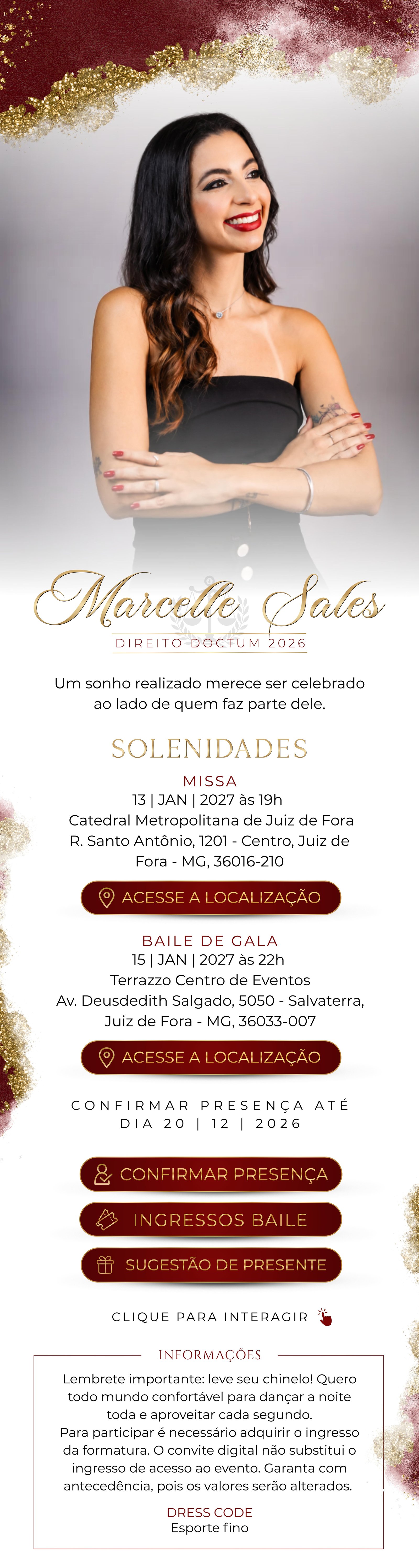 Convite Marcelle Sales
