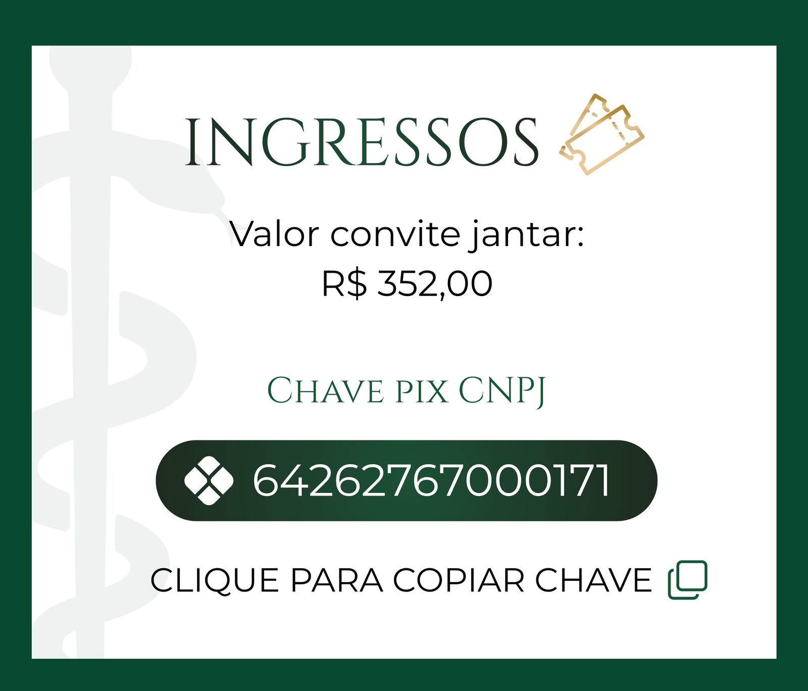 Ingressos do baile