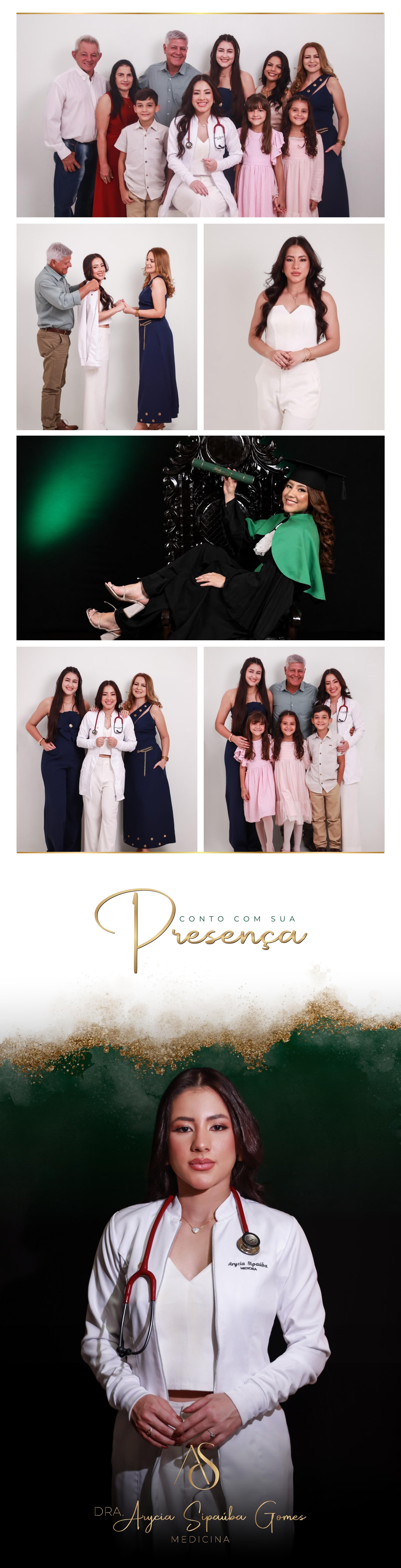 Convite de formatura Arycia - Parte 3