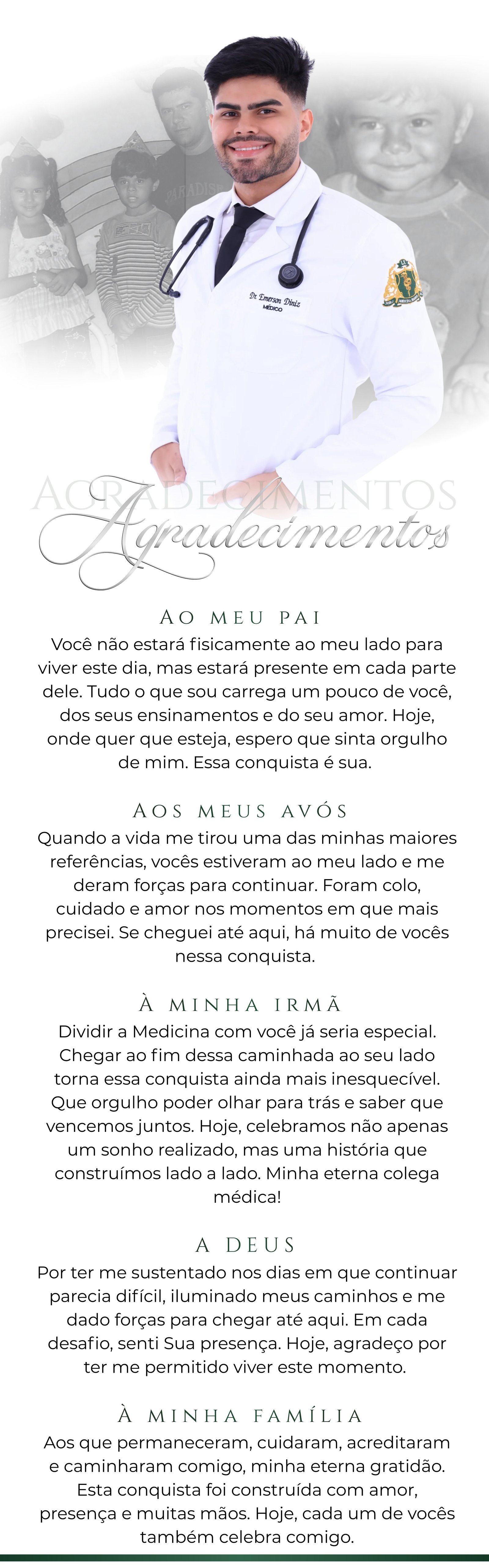 Convite de formatura Dr. Emerson Diniz - Parte 2