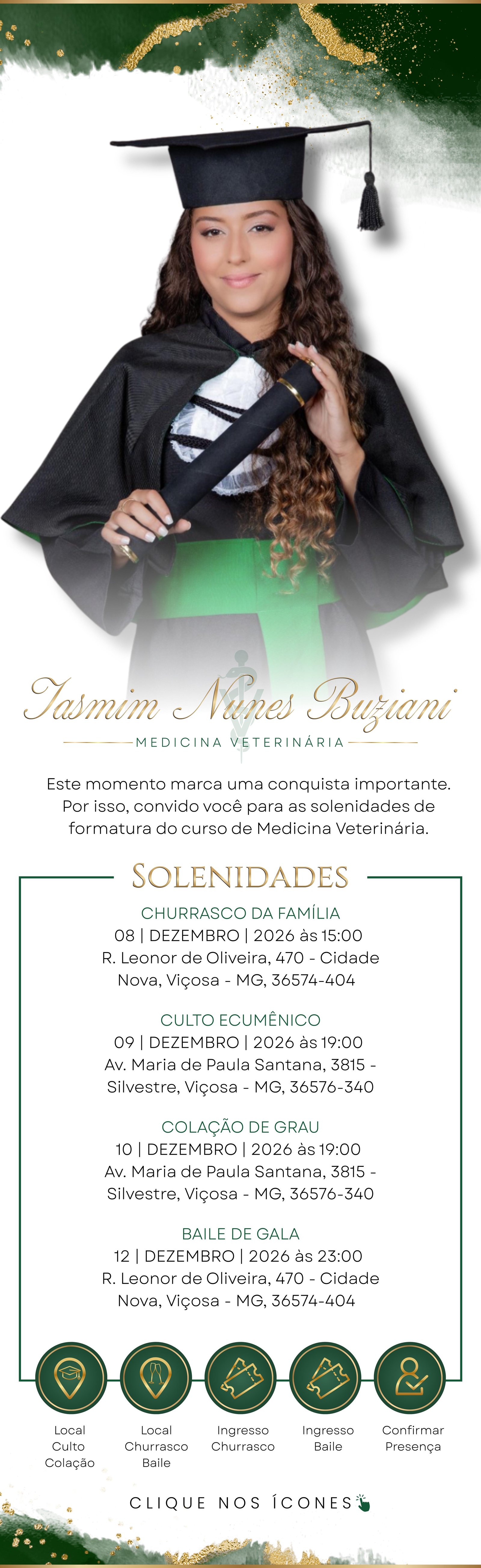 Convite Yasmin Nunes Buziani