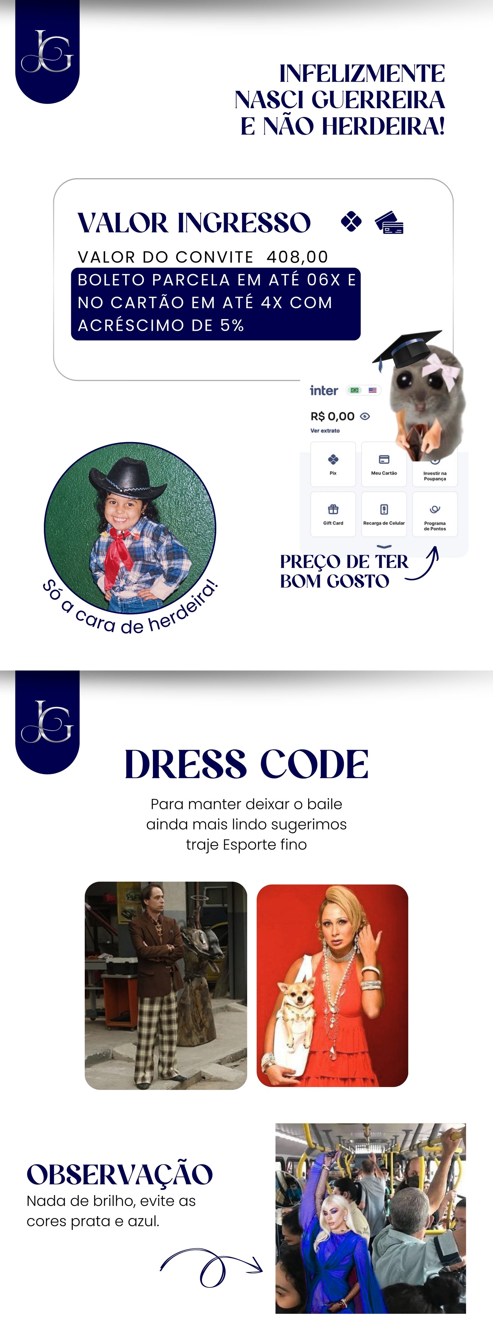 Convite de formatura Joicy - Parte 2