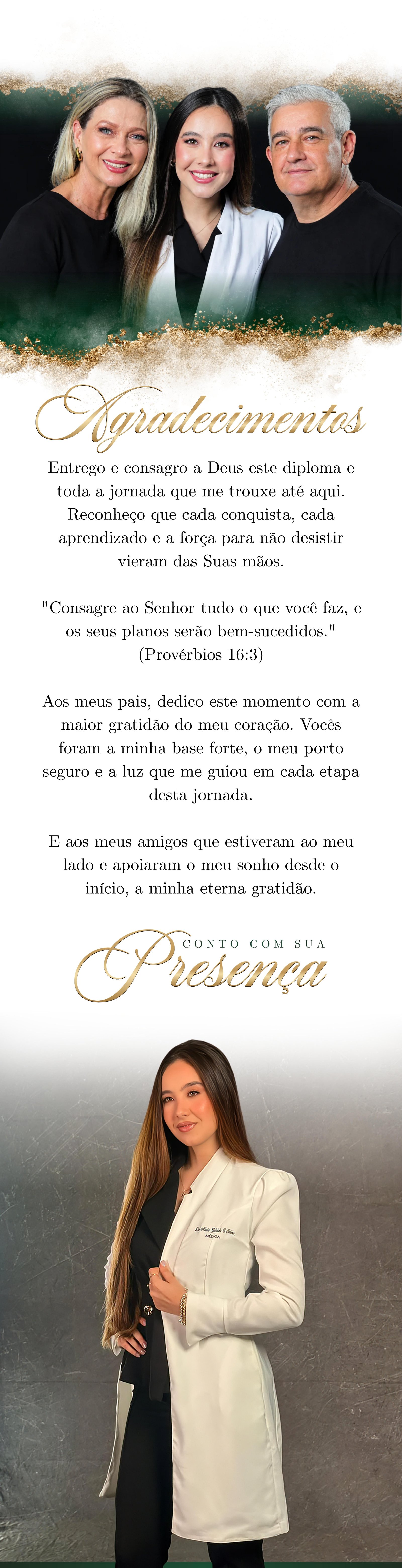 Convite de formatura Dra. Maria Gabriela - Parte 2