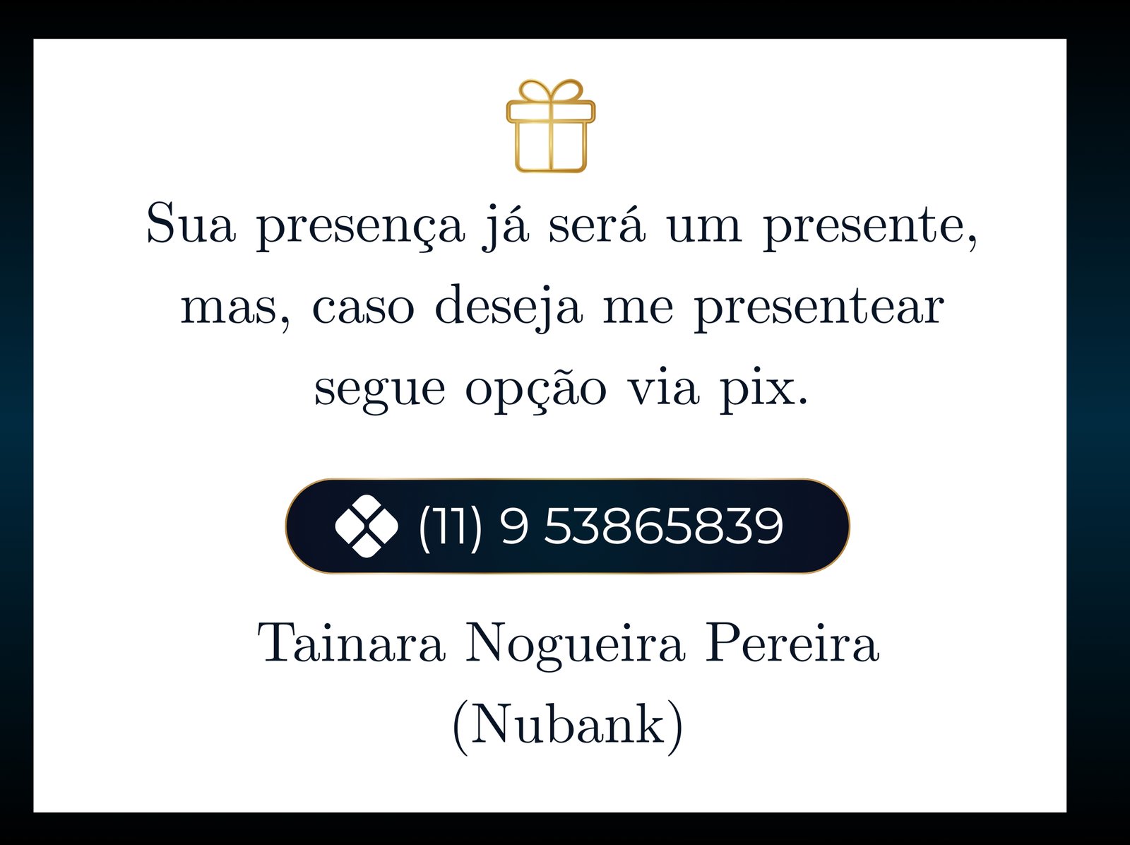 Sugestão de presente