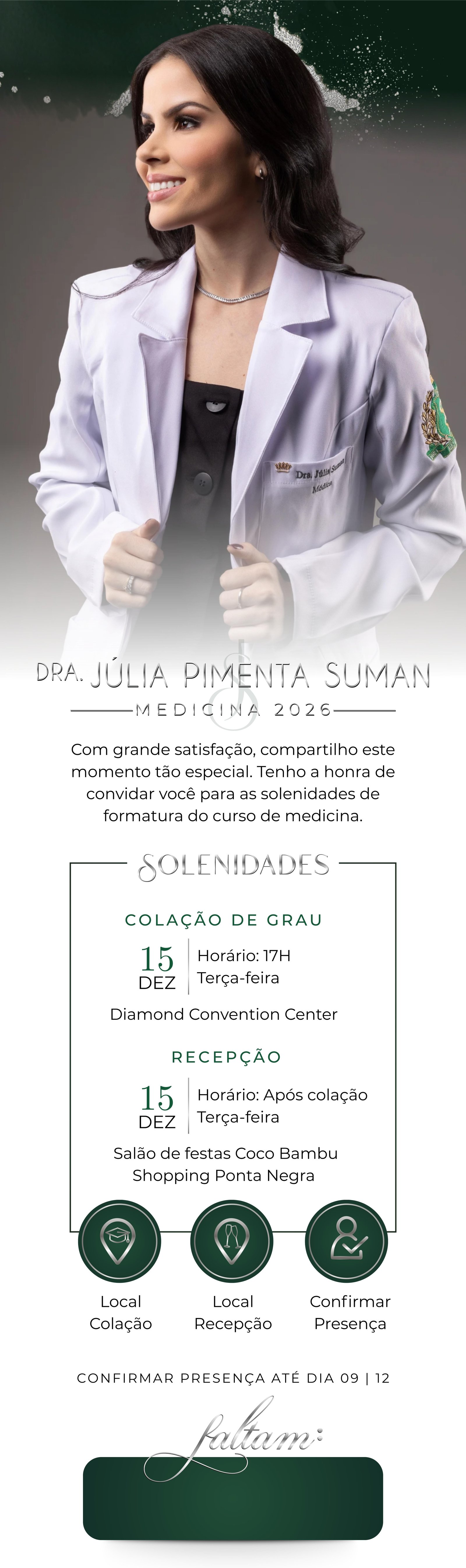 Convite de formatura - Parte 1