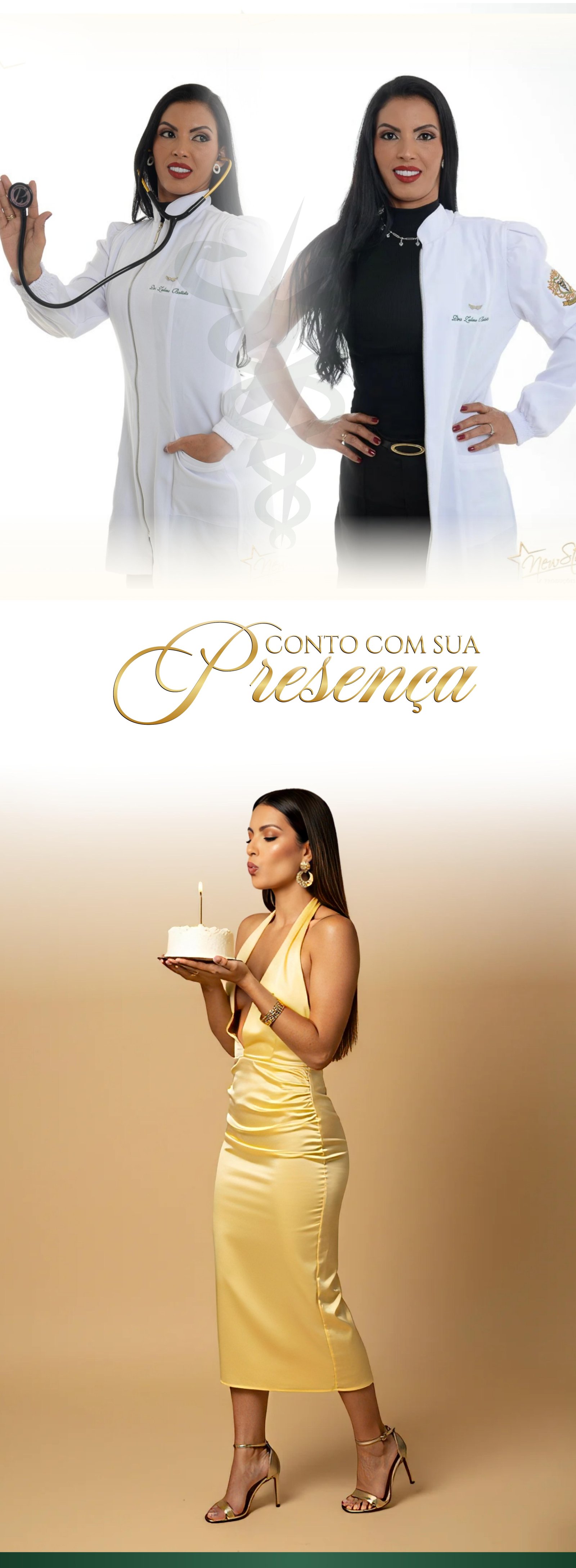 Parte final do convite de Zulene